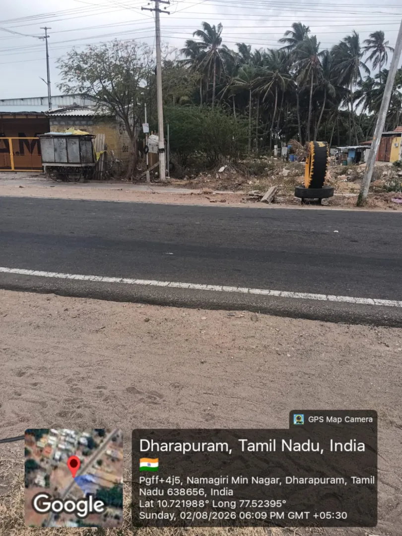 5100 Sqft Plot for Sale in PalaniAlangiumDharapuram Rd , Dharapuram