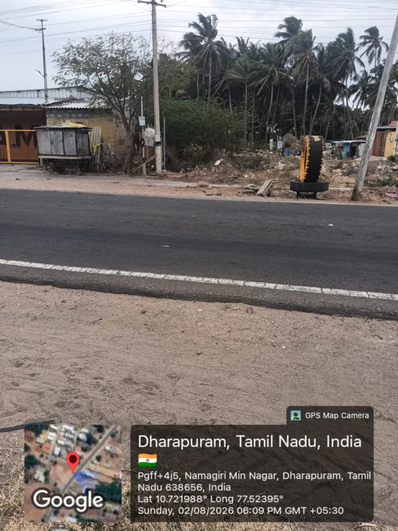 5100 Sqft Plot for Sale in PalaniAlangiumDharapuram Rd , Dharapuram