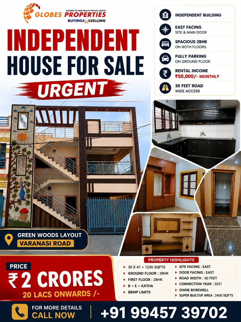 Independent 2 BHK House for Sale in Kalasipalyam New Extension, Bengaluru